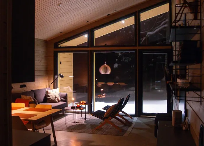 아파트 Villa Alveus - Nordic Design Cabin In Yllaes 콜라리